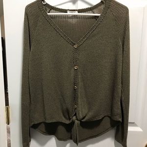 BOGO 50% OFF* Olive green lightweight top